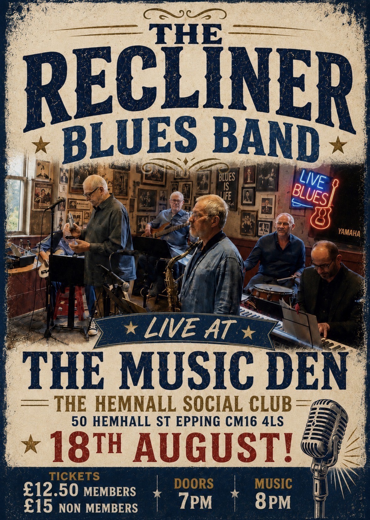 Alan Carvell and John Carr, acoustic performers at Hemnall Social Club